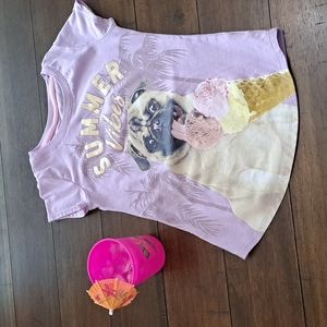 Girls Pug T-shirt